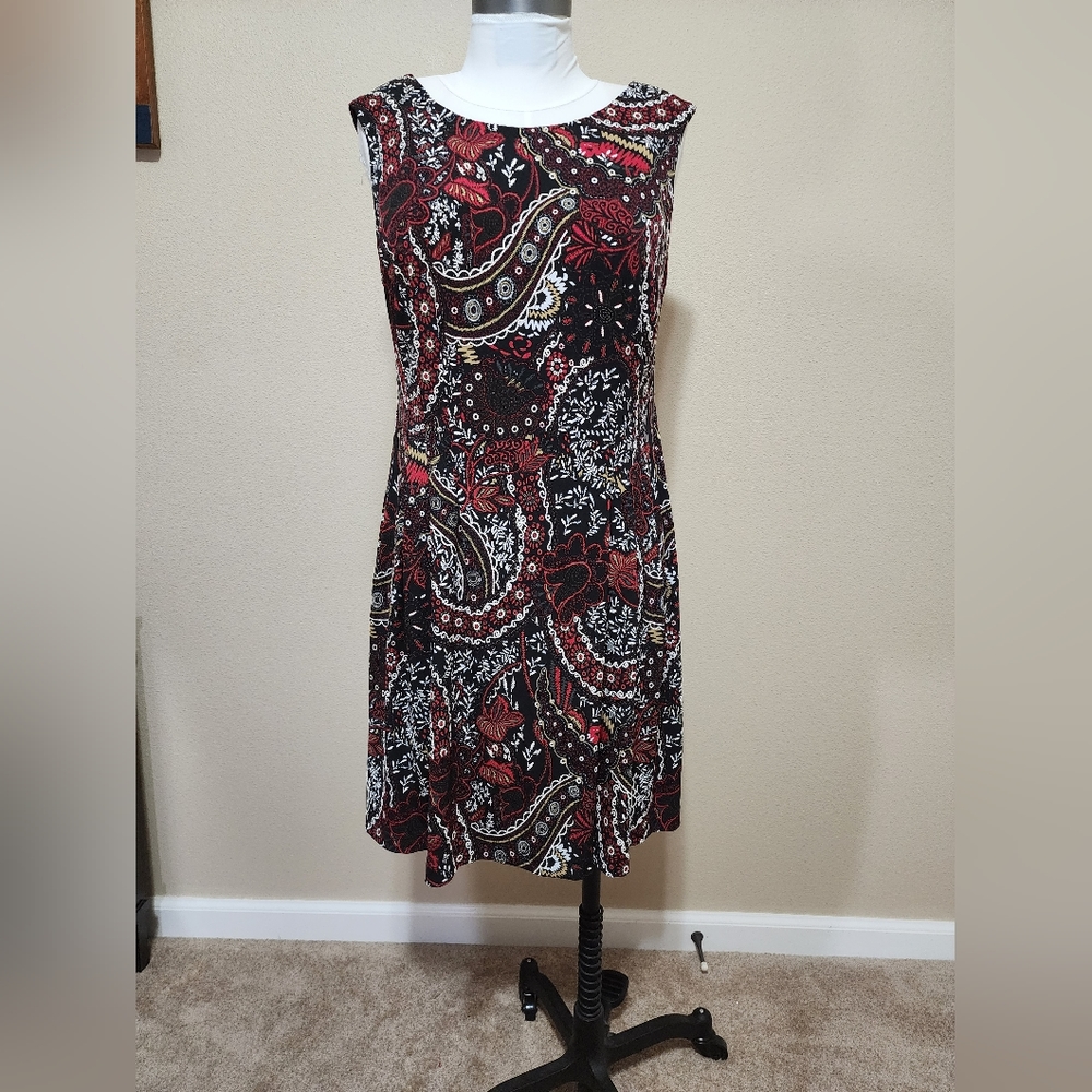 Connected Apparel black, red dress